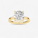 Round Basket Solitaire Engagement Ring