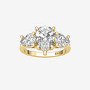 Pear Three Stone Engagement Ring