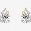 Solitaire Pear Stud Earrings