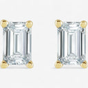 Solitaire Emerald Stud Earrings