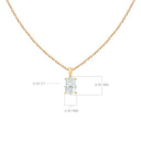 Diamond Solitaire Pendant Necklace