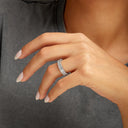 Classic Shared Prong Radiant Cut Diamond Eternity Band