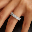 Classic Shared Prong Radiant Cut Diamond Eternity Band