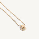Bubble Initial Necklace with Diamonds