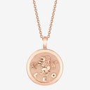 Leo Zodiac Medallion with Diamond Frame