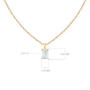 Diamond Solitaire Pendant Necklace