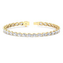 East-West Pear Cut Lab Grown Diamond Tennis Bracelet