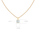 Diamond Solitaire Pendant Necklace