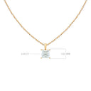 Diamond Solitaire Pendant Necklace