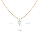 Diamond Solitaire Pendant Necklace