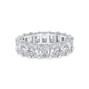 Classic Shared Prong Radiant Cut Diamond Eternity Band