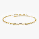 Paper Clip Gold Bracelet