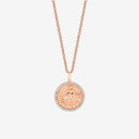 Aquarius Zodiac Medallion with Diamond Frame