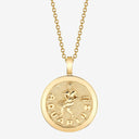 Aquarius Zodiac Medallion with Diamond Frame
