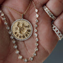 Scorpio Zodiac Medallion with Diamond Frame