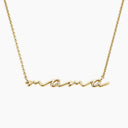 Script Mama Pendant Necklace
