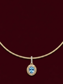 LYRE Aquamarine Pendant
