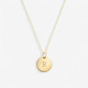 Gold Disc Initial (Pendant Only)