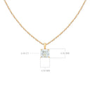 Diamond Solitaire Pendant Necklace