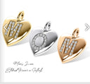 Initial Heart Pave Diamond Necklace