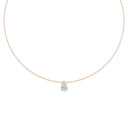Pear Diamond Solitaire Pendant