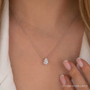 Pear Diamond Solitaire Pendant