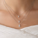 Pear Diamond Solitaire Pendant