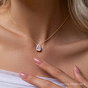 Pear Diamond Solitaire Pendant
