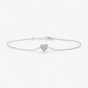 Pavé Heart Charm Bracelet