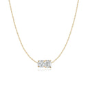 Toi et Moi Diamond Pendant Necklace