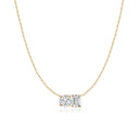 Toi et Moi Diamond Pendant Necklace