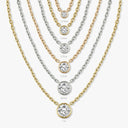 Bezel Set Round Solitaire Pendant
