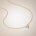 Toi et Moi Diamond Pendant Necklace