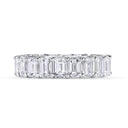 Classic Shared Prong Emerald Cut Diamond Eternity Band