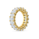 Classic Shared Prong Emerald Cut Diamond Eternity Band