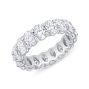 Classic Shared Prong Oval Diamond Eternity Band