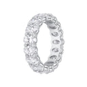 Classic Shared Prong Oval Diamond Eternity Band
