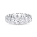 Classic Shared Prong Oval Diamond Eternity Band