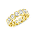 Signature Oval Bezel Diamond Eternity Band