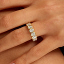 Signature Oval Bezel Diamond Eternity Band