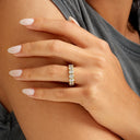 Signature Oval Bezel Diamond Eternity Band