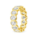 Signature Oval Bezel Diamond Eternity Band