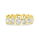Signature Oval Bezel Diamond Eternity Band