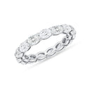 Classic East-West Oval Diamond Eternity Band