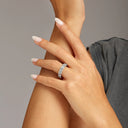 Classic Shared Prong Asscher Cut Diamond Eternity Band