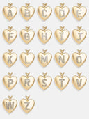 Initial Heart Pave Diamond Necklace