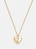 Initial Heart Pave Diamond Necklace