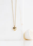 Diamond Puffy Heart Pendant Necklace