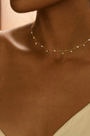 Diamond Bezel Station Necklace