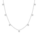Diamond Bezel Station Necklace
